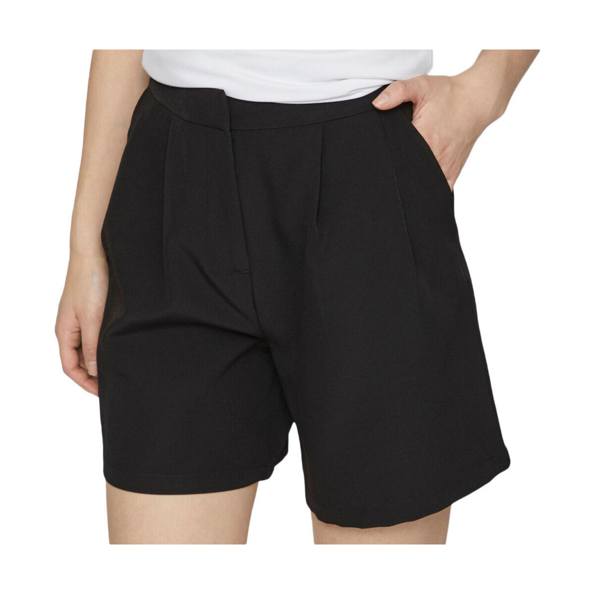 Textil Mulher Shorts / Bermudas Vila  Preto