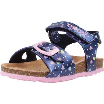 Sapatos Rapariga Sandálias Geox B SANDAL CHALKI GIRL Azul