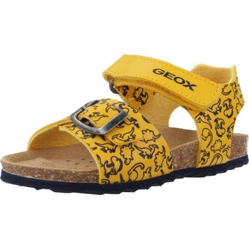 Sapatos Rapaz Sandálias Geox B SANDAL CHALKI BOY Amarelo