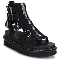 Martens Wincox Black Leather Ankle Boots With Buckle