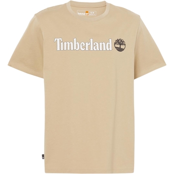 Textil Homem T-Shirt mangas curtas Timberland grey 227450 Amarelo