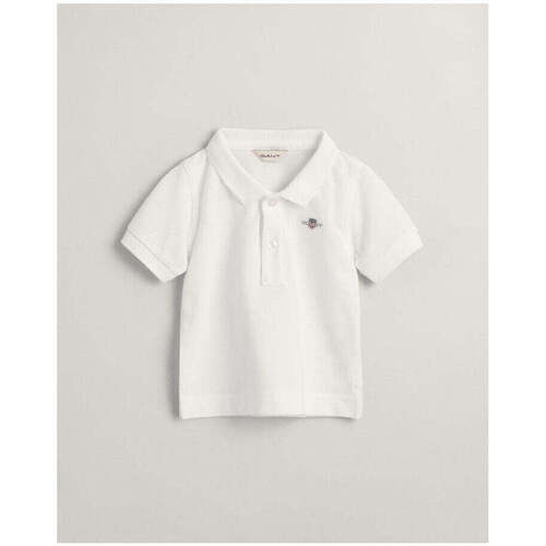 Textil Rapaz T-shirts Oakport e Pólos Gant Kids 505186-110-1-12 Branco