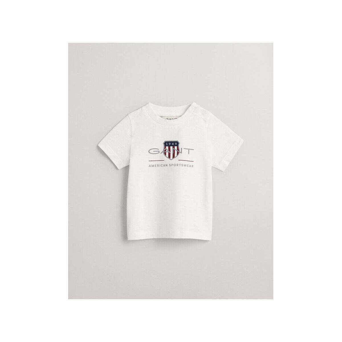 Textil Rapaz T-shirts e Pólos Gant Kids 505187-110-1-12 Branco