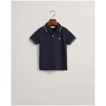 Textil Rapaz T-shirts e Pólos Gant Kids 802548-433-16-17 Azul