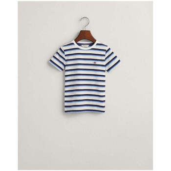 Textil Rapaz T-shirts e Pólos Gant Kids 805188-110-1-17 Branco