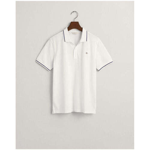 Textil Rapaz T-shirts e Pólos Gant Kids 902555-110-1-25 Branco