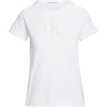 Textil Mulher T-shirts e Pólos Sweetheart Lace Dress  Branco
