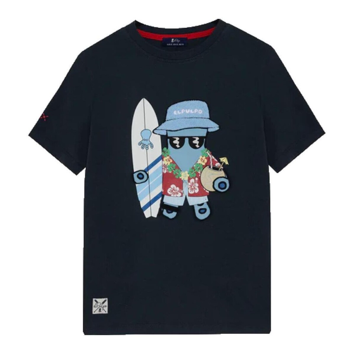 Textil Rapaz T-Shirt mangas curtas Elpulpo  Azul