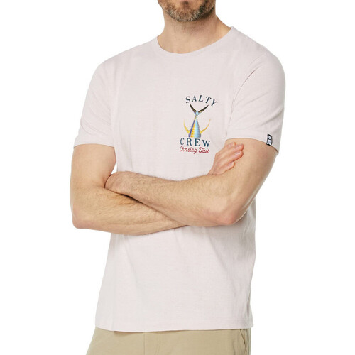 Textil fine Philipp Plein T-Shirt mit Kristallen Schwarz Salty Crew  Rosa