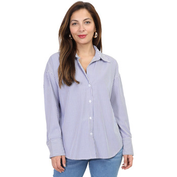 Textil Mulher camisas La Modeuse 70073_P163415 Azul