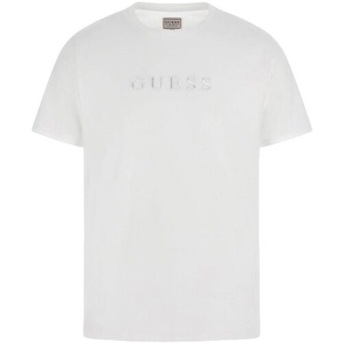 Textil Homem T-Shirt mangas curtas Guess M2BP47 K7HD0 Branco