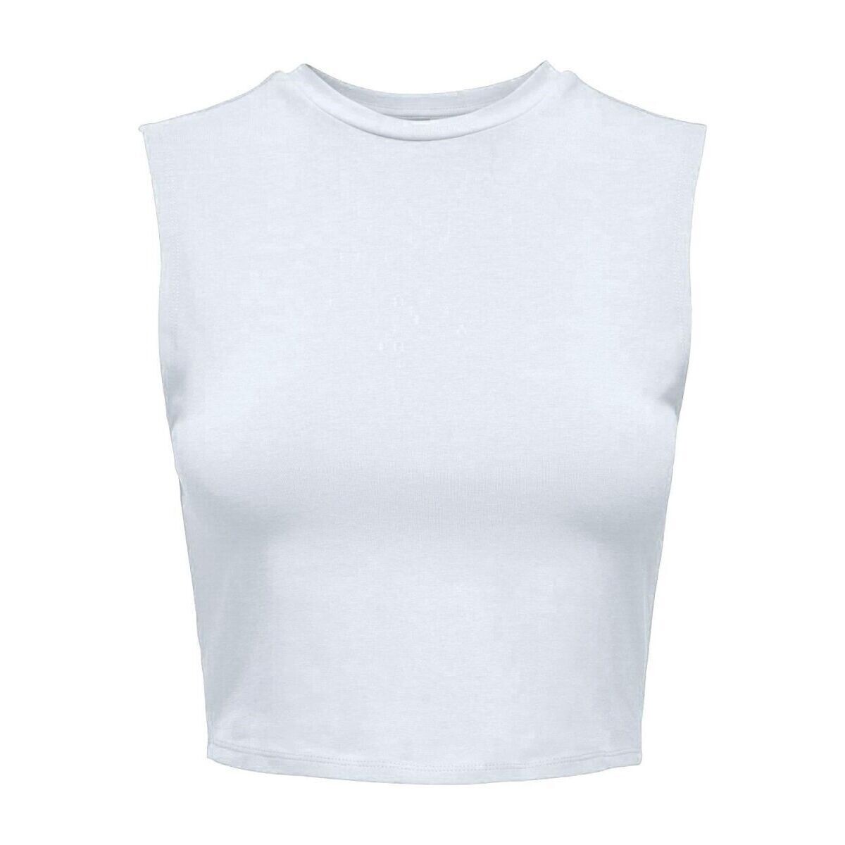 Textil Mulher Tops sem mangas Only 15315376 CHOICE-BRIGHT WHITE Branco