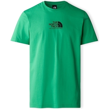 Textil Homem Varsity sweatshirt i grøn med printede ribbede kanter The North Face T-Shirt Fine Alpine Equipment - Optic Emerald Verde