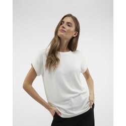 Textil Mulher T-shirts e Pólos Vero Moda 10291353 BRIANNA Branco