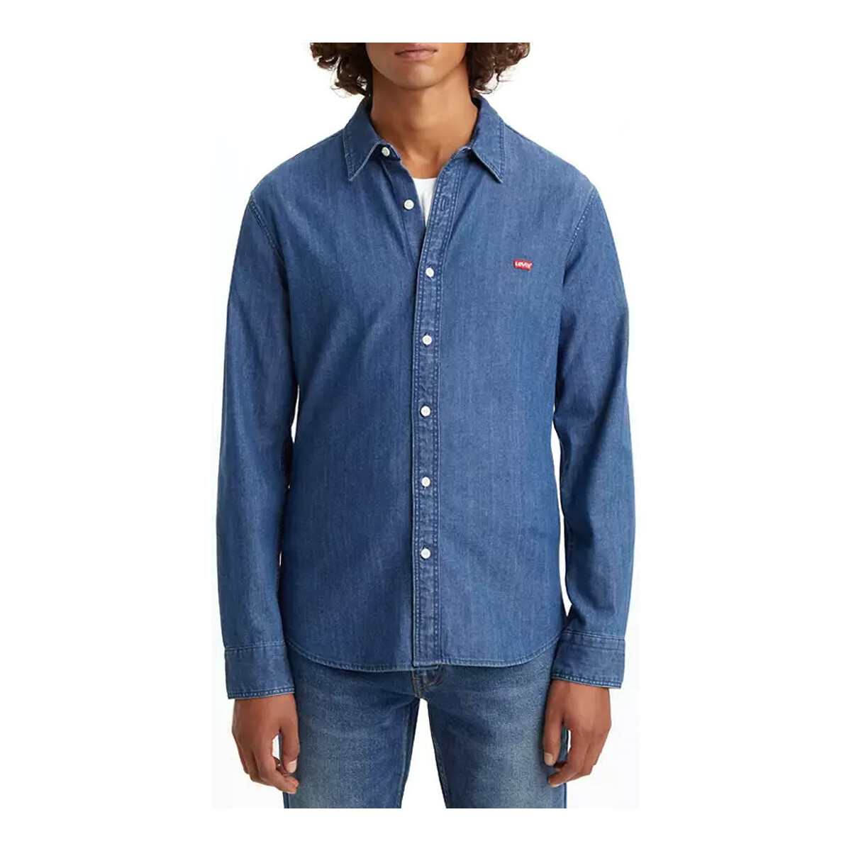 Textil Homem Camisas mangas comprida Levi's 866250023 Azul