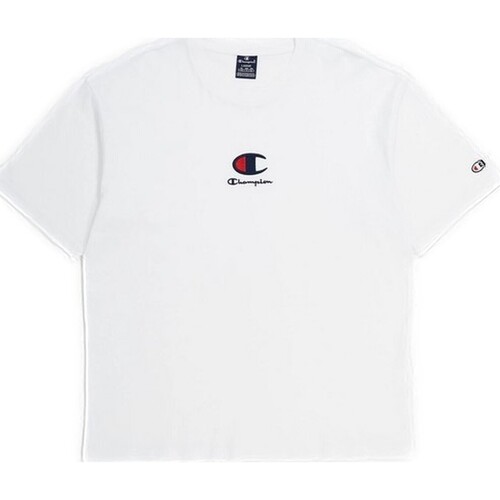 Textil Mulher T-Shirt mangas curtas Champion  Branco