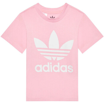 Textil Criança T-Shirt mangas curtas adidas Originals HE2188 Rosa