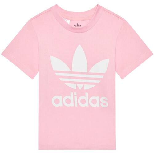 Textil Criança T-Shirt mangas curtas adidas Originals HE2188 Rosa