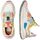 Sapatos Mulher Sapatilhas Flower Mountain YAMANO 3 - 2017817 01-1N04 WHITE-PINK multicolore