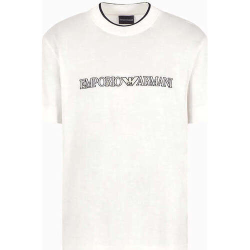 Textil Homem T-shirts e Pólos Emporio Armani 3D1TD41JUVZ01A9-7-1 Bege