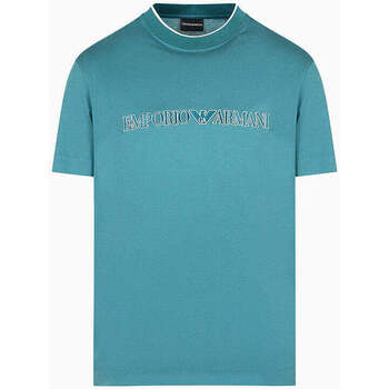 Textil Homem T-shirts e Pólos Emporio Armani 3D1TD41JUVZ0756-3-1 Azul