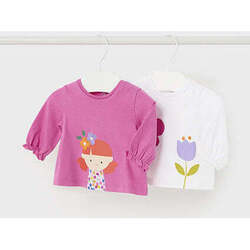 Textil Rapariga T-shirts e Pólos Mayoral 1001-10-9-64 Rosa