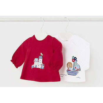 Textil Rapariga T-shirts e Pólos Mayoral 1001-11-11-64 Vermelho