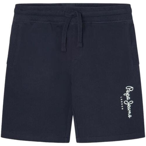 Textil Rapaz Shorts / Bermudas Pepe jeans Pro  Azul
