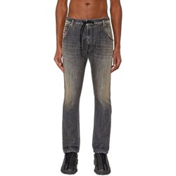 Textil Homem Calças Jeans Diesel KROOLEY-Y-T Preto