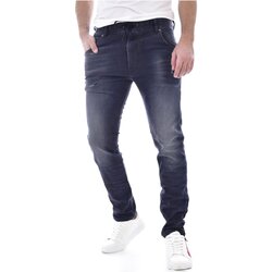 graphic-print wide-leg denim jeans