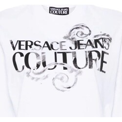 Textil Mulher Polos mangas compridas Versace Tommy JEANS Couture 76HAHG01-CJ00G Branco