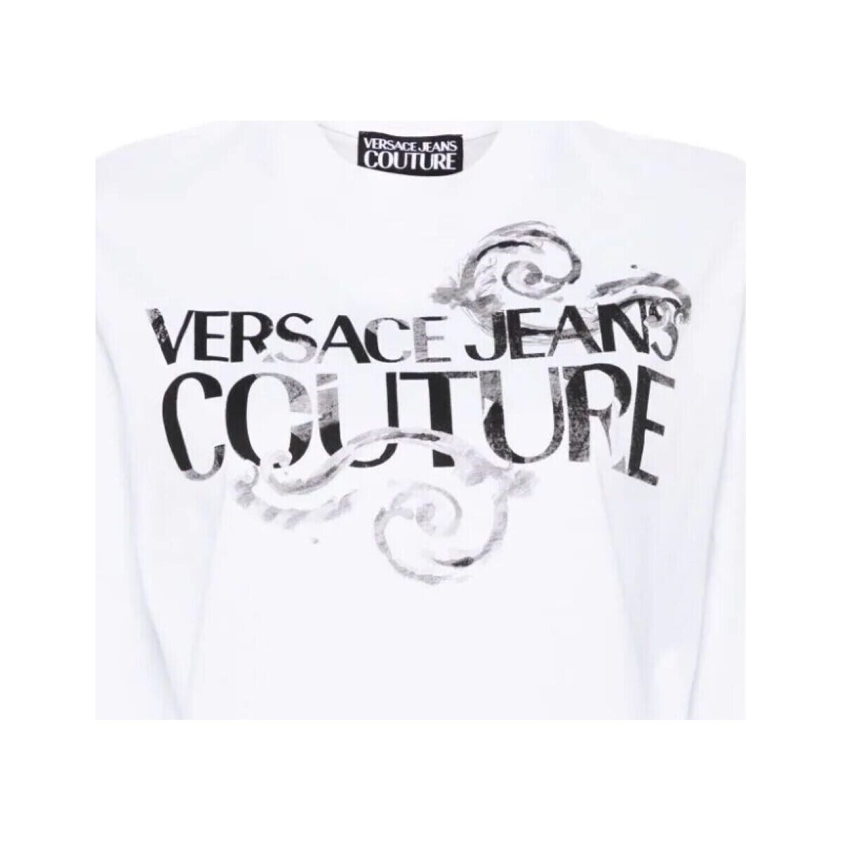 Textil Mulher Polos mangas compridas Versace Jeans Couture 76HAHG01-CJ00G Branco
