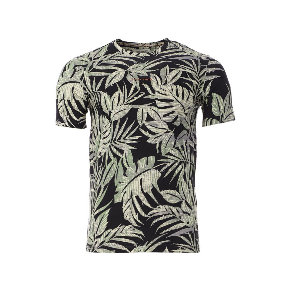 Textil Homem T-Shirt aus Frottee  Preto
