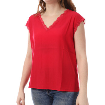 Textil Mulher T-shirts e Pólos Only  Vermelho