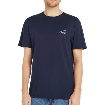 Textil Homem T-shirts e Pólos Tommy Hilfiger  Azul