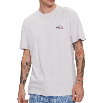 Textil Homem T-shirts e Pólos Tommy Hilfiger  Cinza
