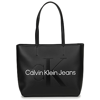 Malas Mulher Cabas / Sac shopping Calvin Essential Klein Jeans CKJ SCULPTED NEW SHOPPER 29 Preto