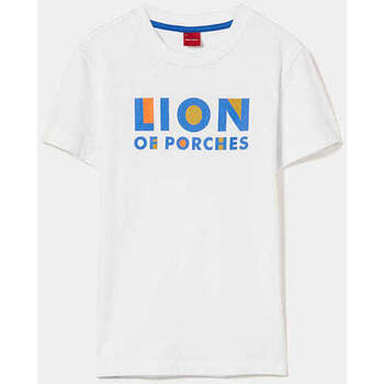 Textil Rapaz T-shirts e Pólos Lion Of Porches Kids LP004130-001-1-19 Branco