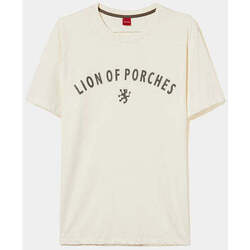 Textil Homem T-shirts e Pólos Lion Of Porches LP004263-002-18-1 Branco