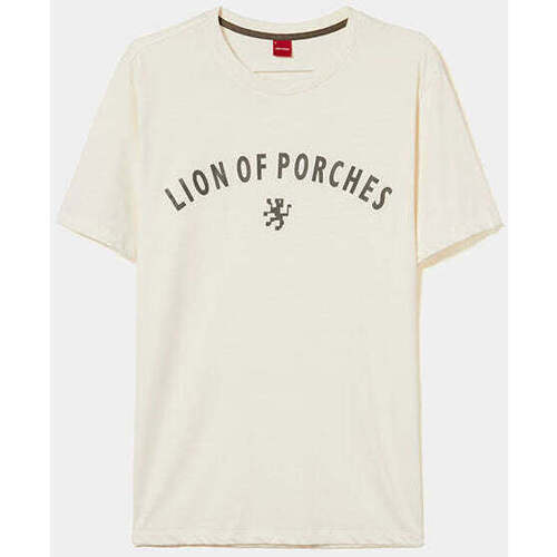Textil Homem T-shirts e Pólos Lion Of Porches LP004263-002-18-1 Branco