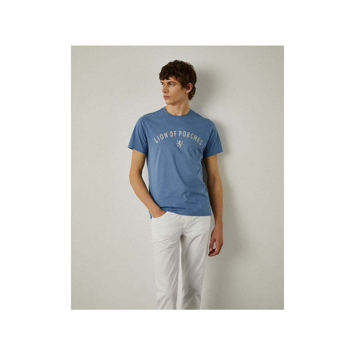 Textil Homem T-shirts Lejaby e Pólos Lion Of Porches LP004263-550-3-1 Azul