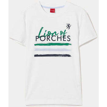Textil Rapaz T-shirts e Pólos Lion Of Porches Kids LP004337-001-1-19 Branco