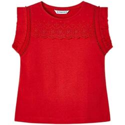 Textil Rapariga T-shirts e Pólos Mayoral  Vermelho