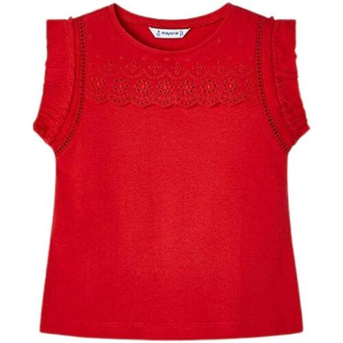 Textil Rapariga T-shirts e Pólos Mayoral  Vermelho
