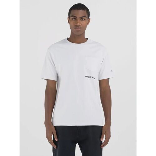 Textil Homem T-shirts e Pólos Replay M6815.22662G-563 Branco