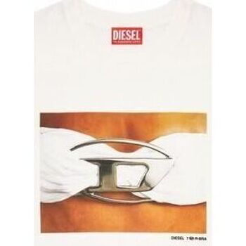 Textil Mulher T-shirts e Pólos Diesel A12178 0HERA T-REGS-141 Branco