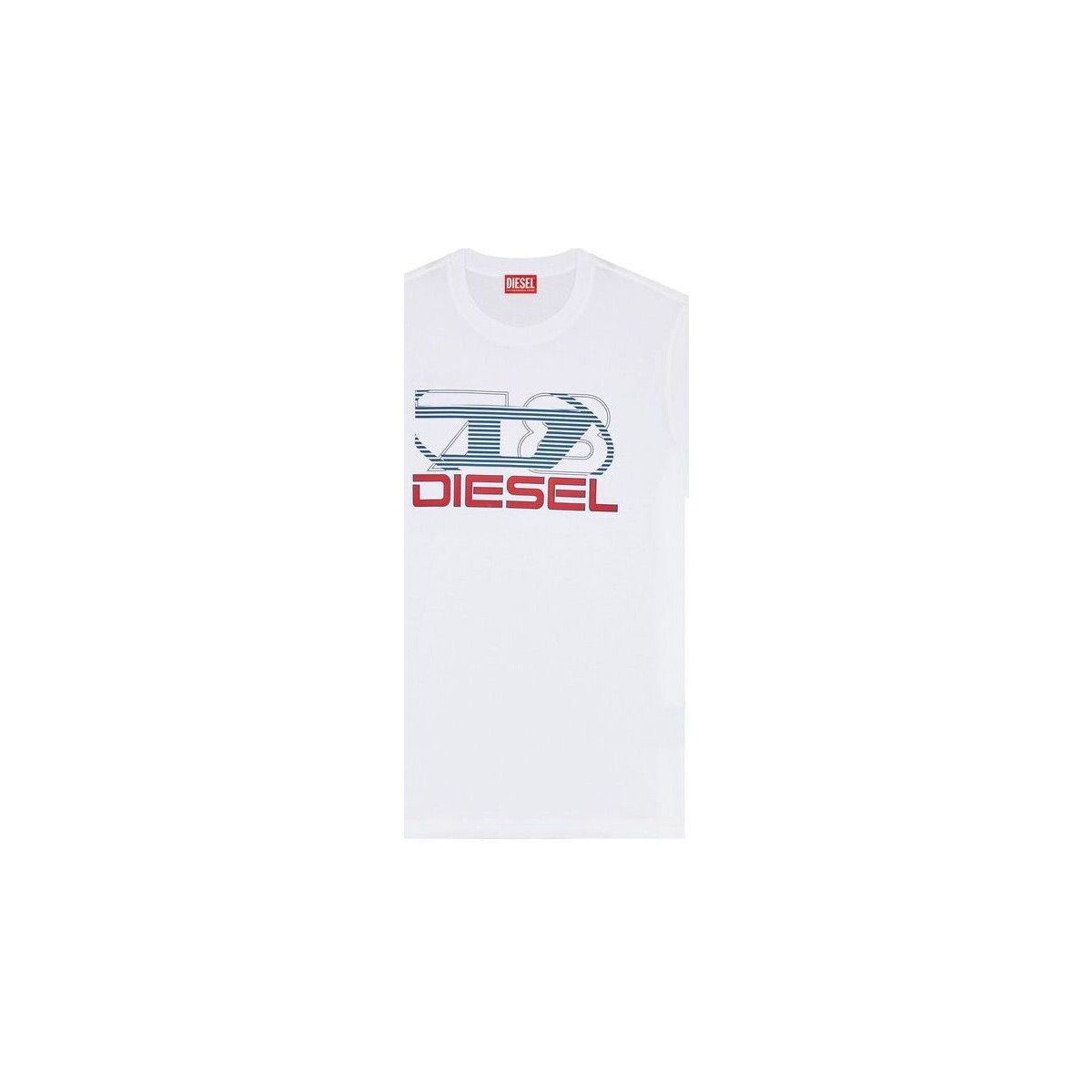 Textil Homem Nasa Tape Ανδρικό T-Shirt Diesel A12502 0GRAI T-DIEGORK74-100 Branco