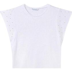 Textil Rapariga T-shirts e Pólos Mayoral  Branco
