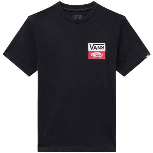 Textil Rapaz T-Shirt mangas curtas Vans Black  Preto