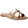 Sapatos Mulher Chinelos Tommy Hilfiger FLAT SLIDE Ouro